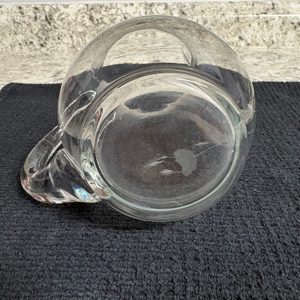 Princess House Heritage Crystal Pitcher with applied handle & ice lip - Picture 10 of 10